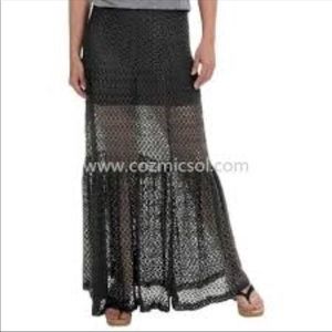 Olivaceous maxi skirt small